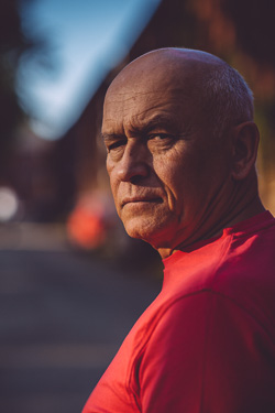 Portret Andrzeja Pągowskiego na księżym młynie w Łodzi