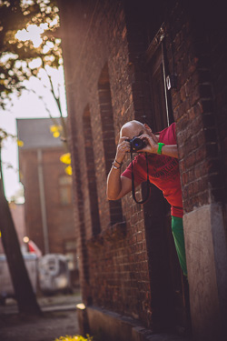 Fotografujący Andrzej Pągowski