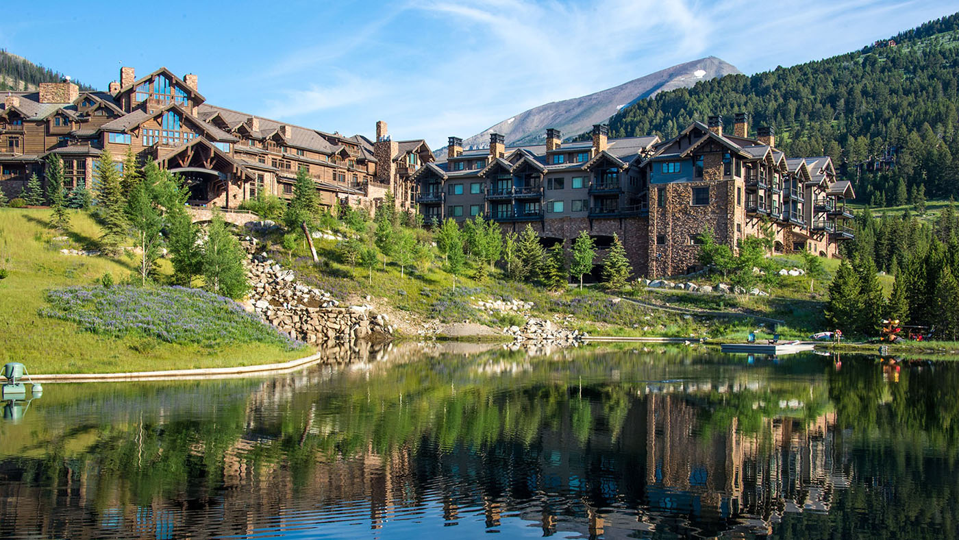 big sky resort montana view of the main building